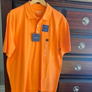 Casual Corner Men's Orange Polo Shirt